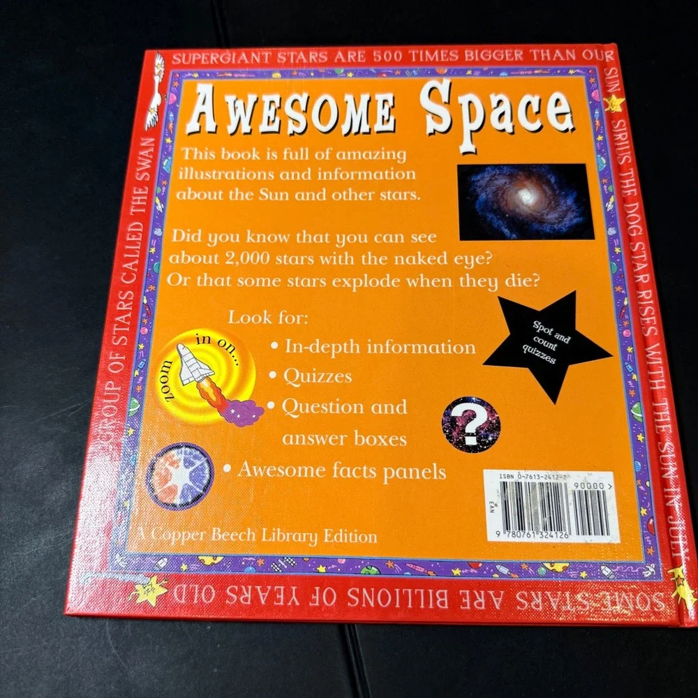 Copper Beech Awesome Space The Sun and Other Stars Hardcover